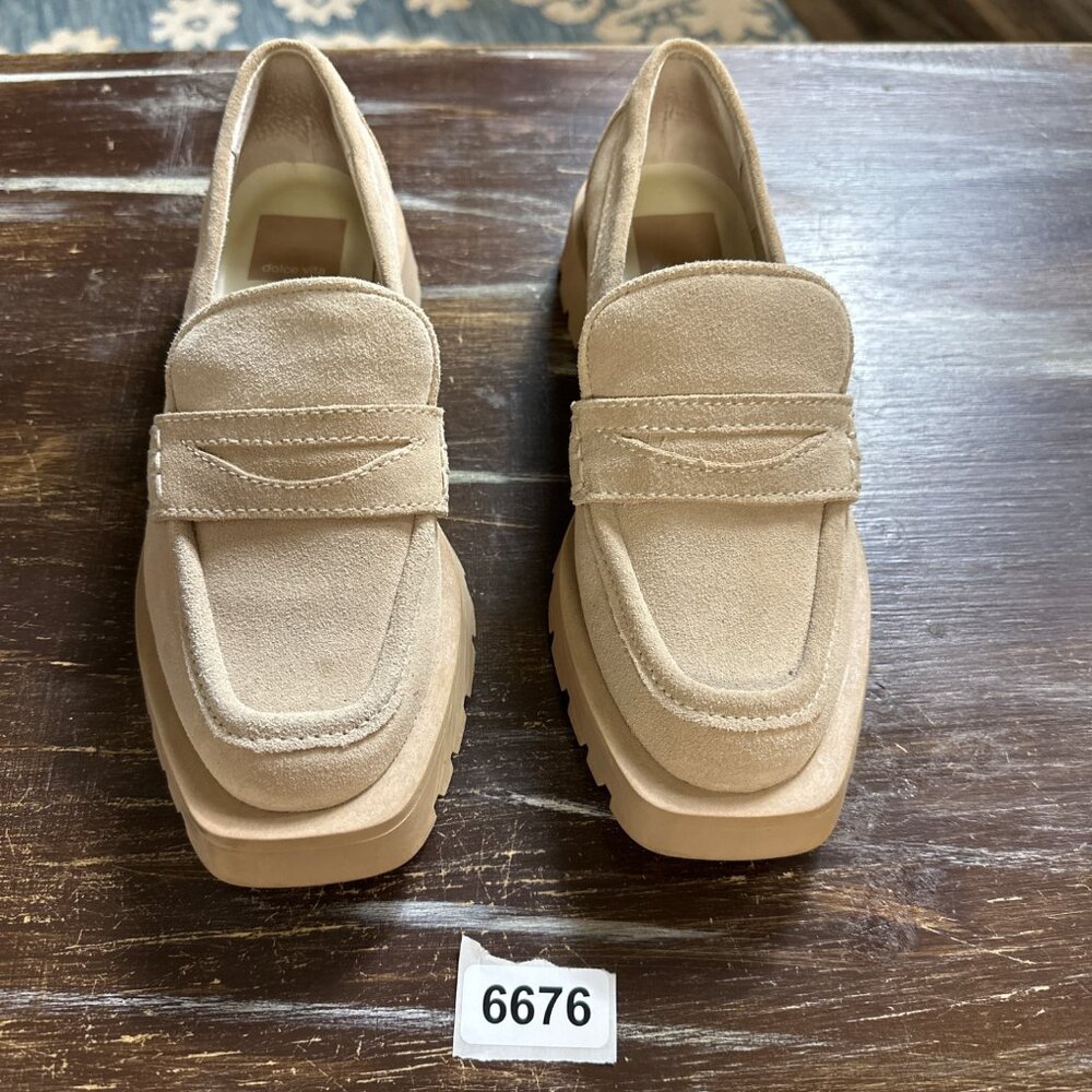Dolce Vita Tan Suede Loafers